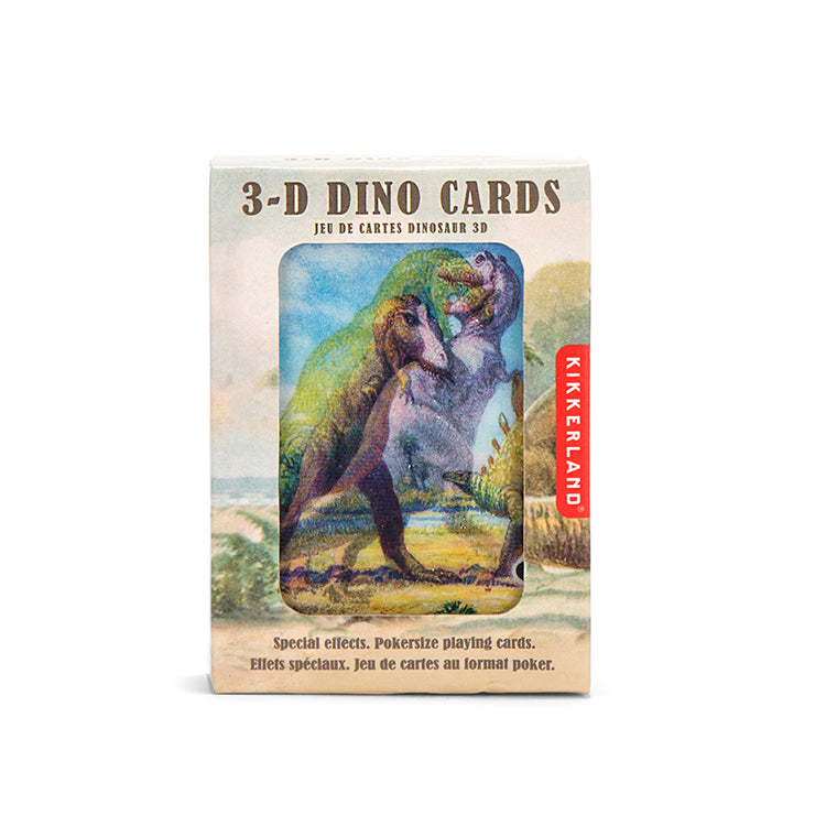 3D Dinosaur Illustration Cards