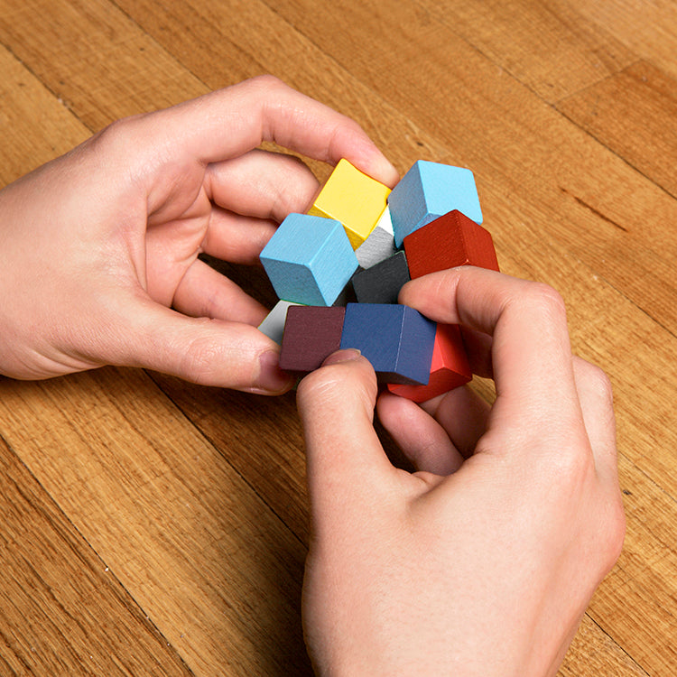 Elastic Cube 3D Wooden Puzzle