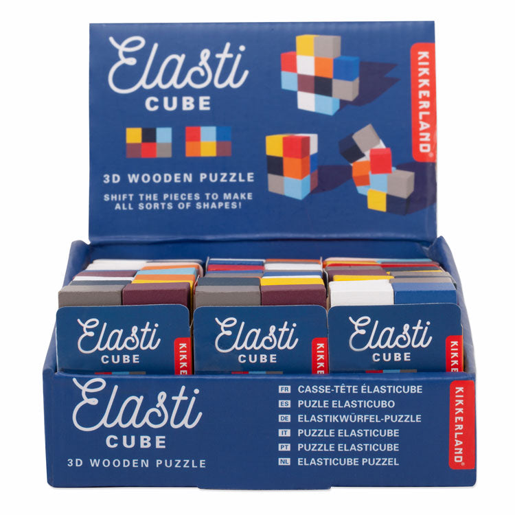 Elastic Cube 3D Wooden Puzzle