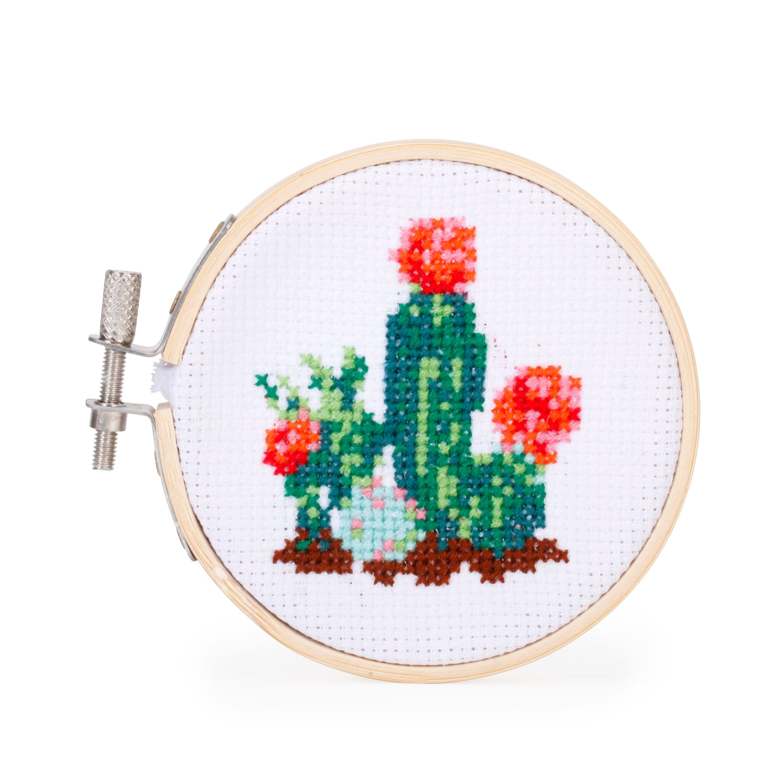 Cactus Mini Cross-Stitch Kit