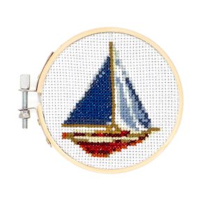 Sailboat Mini Cross-Stitch Kit