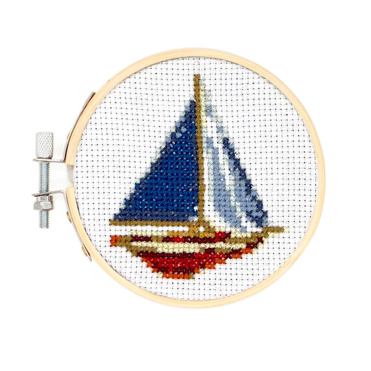 Sailboat Mini Cross-Stitch Kit