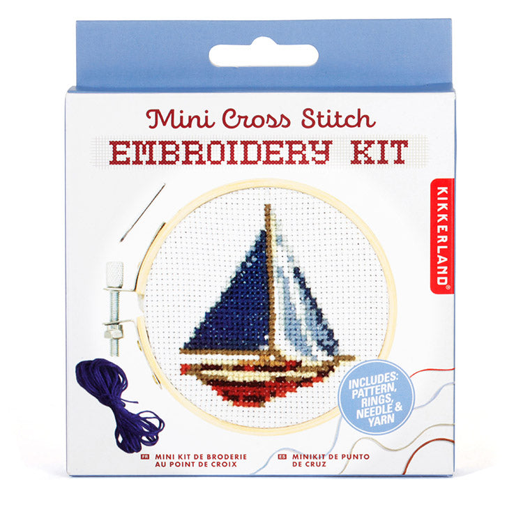 Sailboat Mini Cross-Stitch Kit