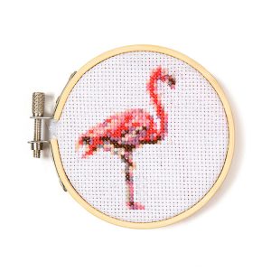 Flamingo Mini Cross-Stitch Kit