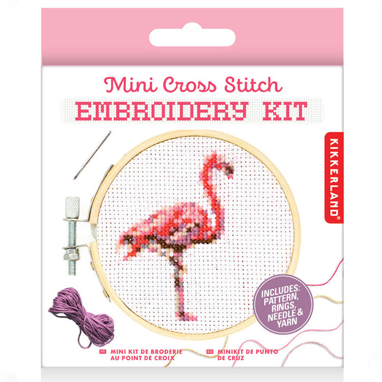Flamingo Mini Cross-Stitch Kit