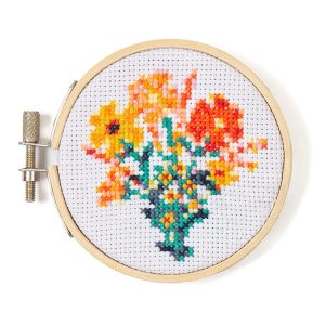 Flowers Mini Cross-Stitch Kit