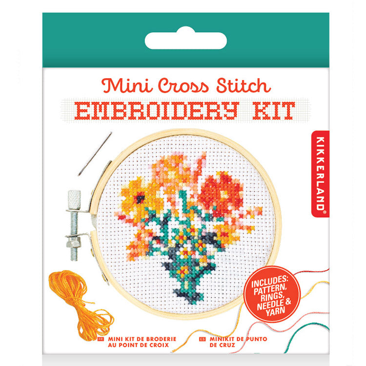 Flowers Mini Cross-Stitch Kit