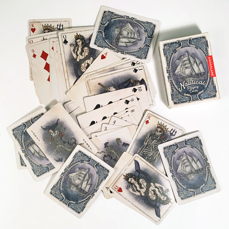 Nautical Illustration Playing Cards