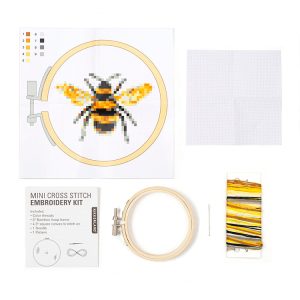 Bee Mini Cross-Stitch Kit