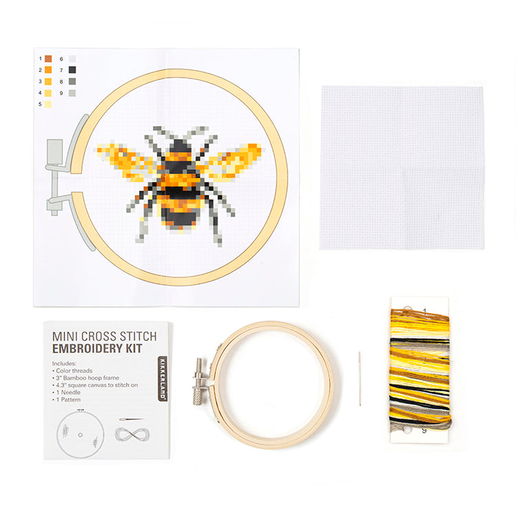 Bee Mini Cross-Stitch Kit