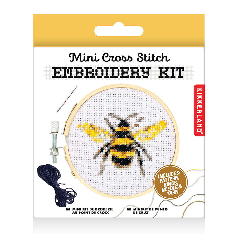 Bee Mini Cross-Stitch Kit